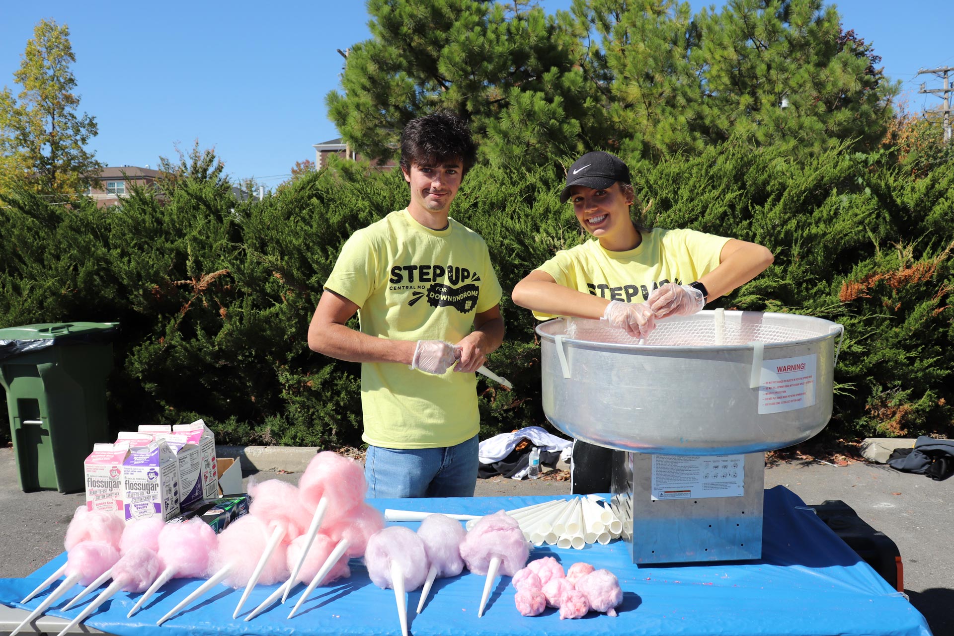 Volunteers Passing Out Cotton Candy