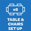 Incentive level: Tables & Chairs Ready for You